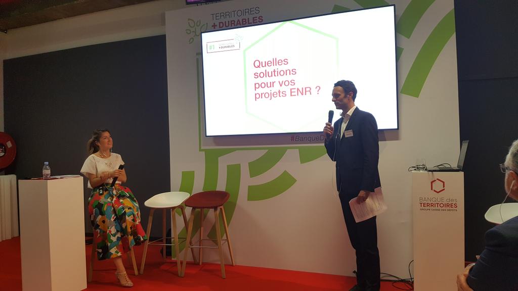 Emlegrand's tweet photo. Lancement de #BanqueDesTerritoires. Témoignages et retours d'expérience de collectivités locales et de développeurs sur l'appui de la #caissedesdepots dans leurs projets d'ENR. https://t.co/0N1t3eaPVv