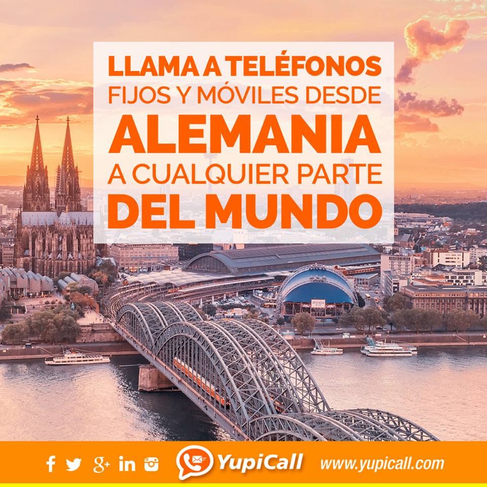 YupiCall's tweet photo. Llama a telefonos fijos y moviles desde Alemania a cualquier parte del mundo. https://t.co/9fGw8qrzWP
