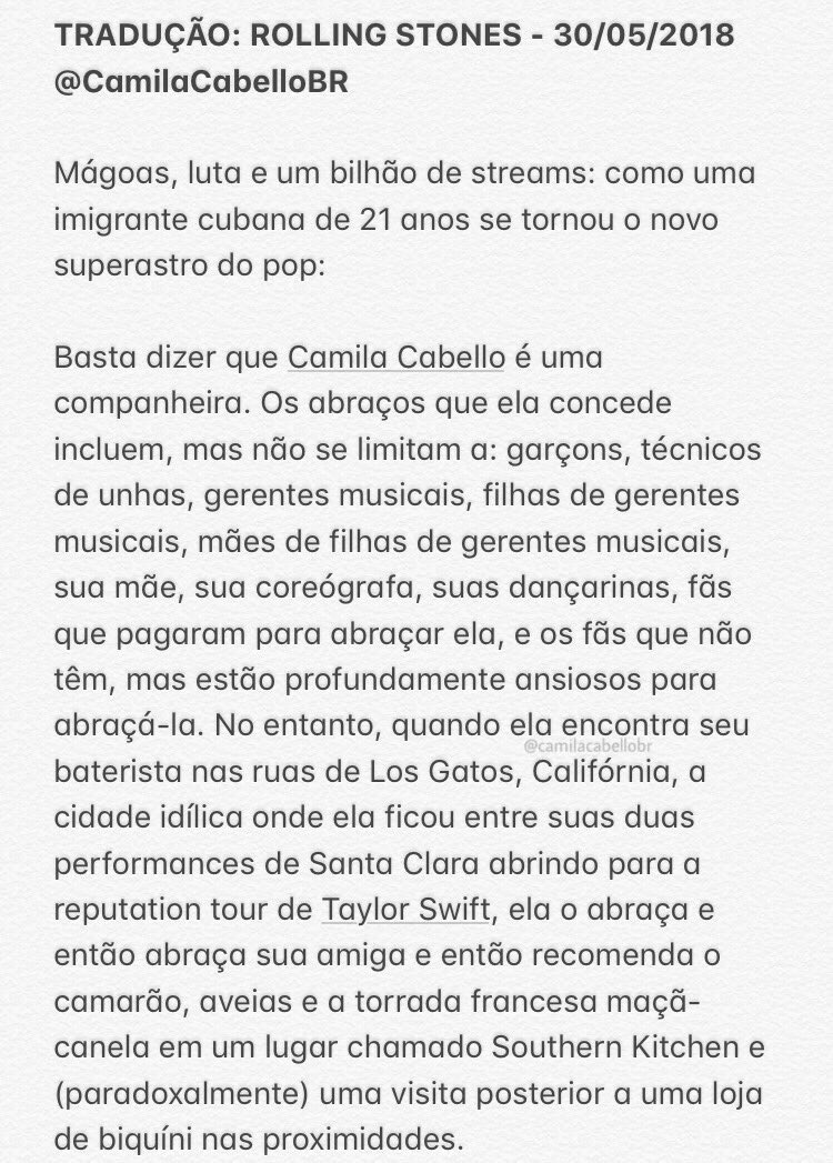 CamilaCabelloBR's tweet photo. TRADUÇÃO: Rolling Stone sobre a Camila https://t.co/B14dpD1COW