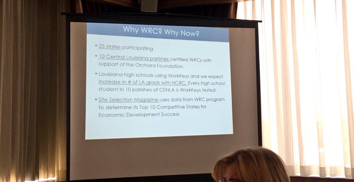 jtonydavis's tweet image. Participating in the @ShreveChamber Learning Breakfast and talking @ACT #WorkKeys with @CityShreveport business leaders.  Looking forward to getting the Shreveport-Bossier #MSA on board and Certified!