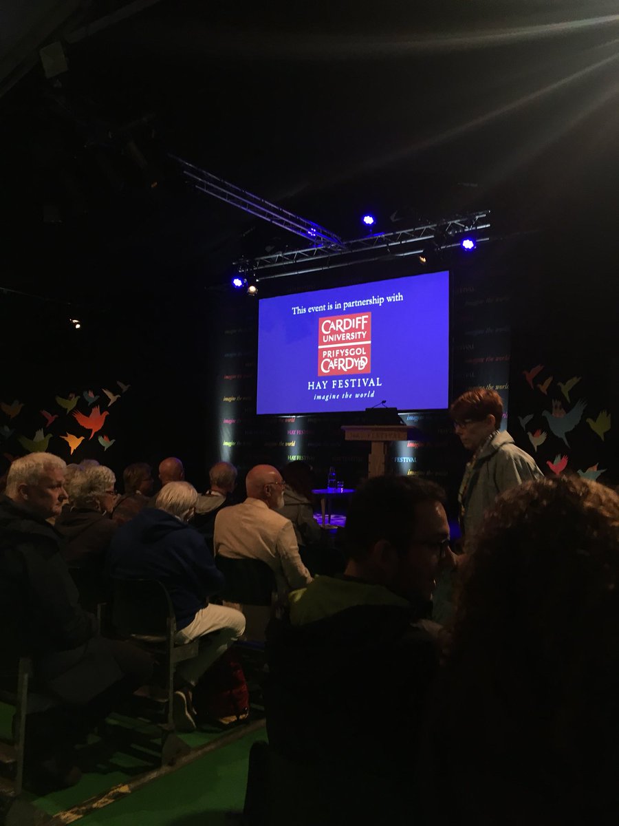 iamcardiffuni's tweet photo. The crowd is filling up for Prof Martin Innes’ lecture about public and political reactions to terrorist attacks. @theupsi @CrimeSecurityCU
Edrych ‘mlaen - looking forward!
#cardiffseries #HayFestival2018 https://t.co/fuxsu2bE0F