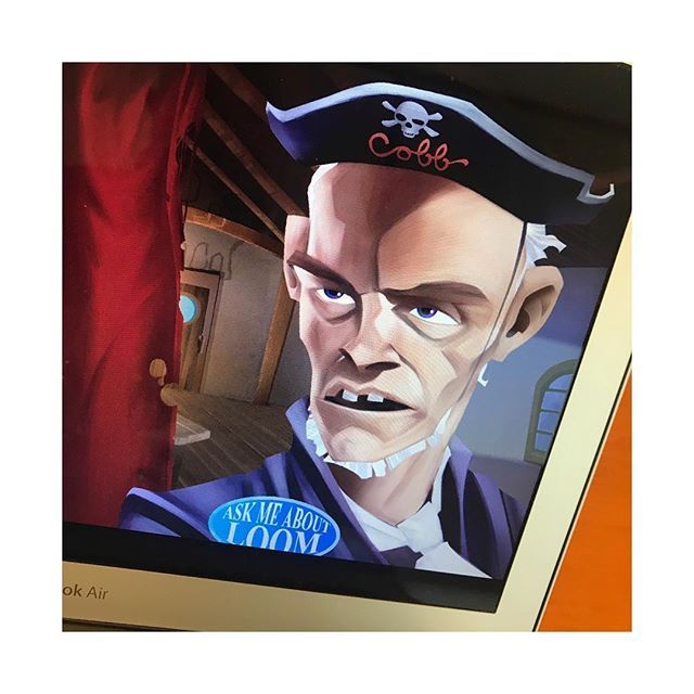 soldwell's tweet photo. @lucasfilm are the masters of integrated advertising in video games. In this re-mastered version of the original Monkey Island within the first few seconds of the game you encounter this gentleman who is more than happy to educate you on another upcoming game! BRILLIANT! #lu… https://t.co/8XzjpAAAh3