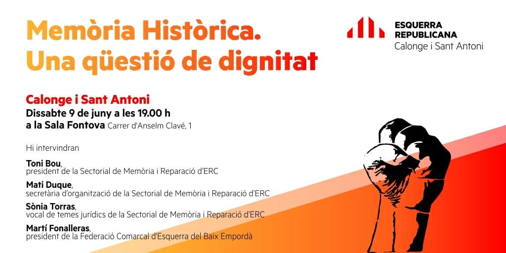 Seguim a la recerca de la veritat, la justícia i la reparació. <a href="/mati_duque/">Mati Duque</a> <a href="/Toniboucastella/">Toni Bou</a> <a href="/JoanTarda/">Joan Tardà i Coma</a> <a href="/erc_fedgirona/">Esquerra Federació Girona</a>