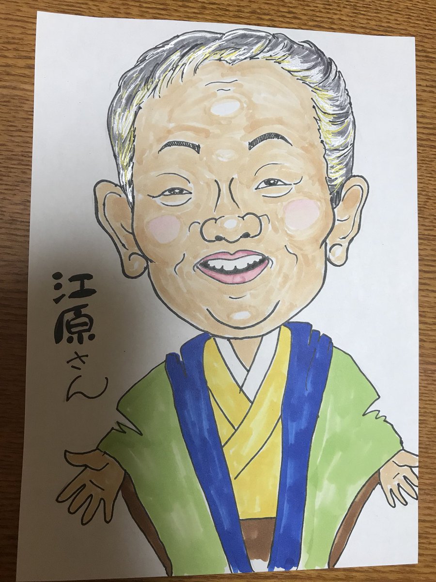 じゅりか 今日の似顔絵 13 江原啓之さん もっとテレビに出て欲しいです 江原さんの言葉はとても参考になります いつもラジオ聴いています W