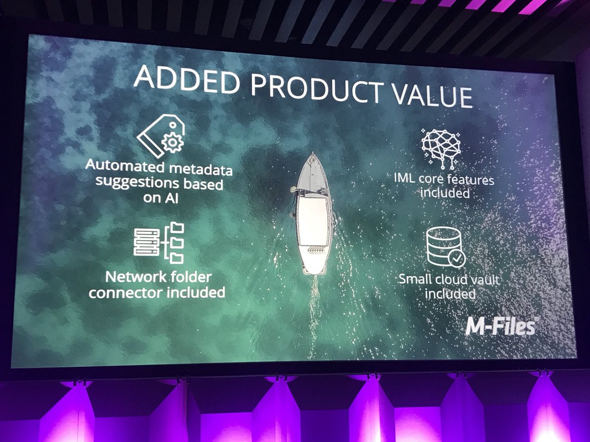 skjekkeland's tweet photo. Key features of the new #M-Files Online offering #MFilesHeatsUpMiami https://t.co/3MJl6pP3si