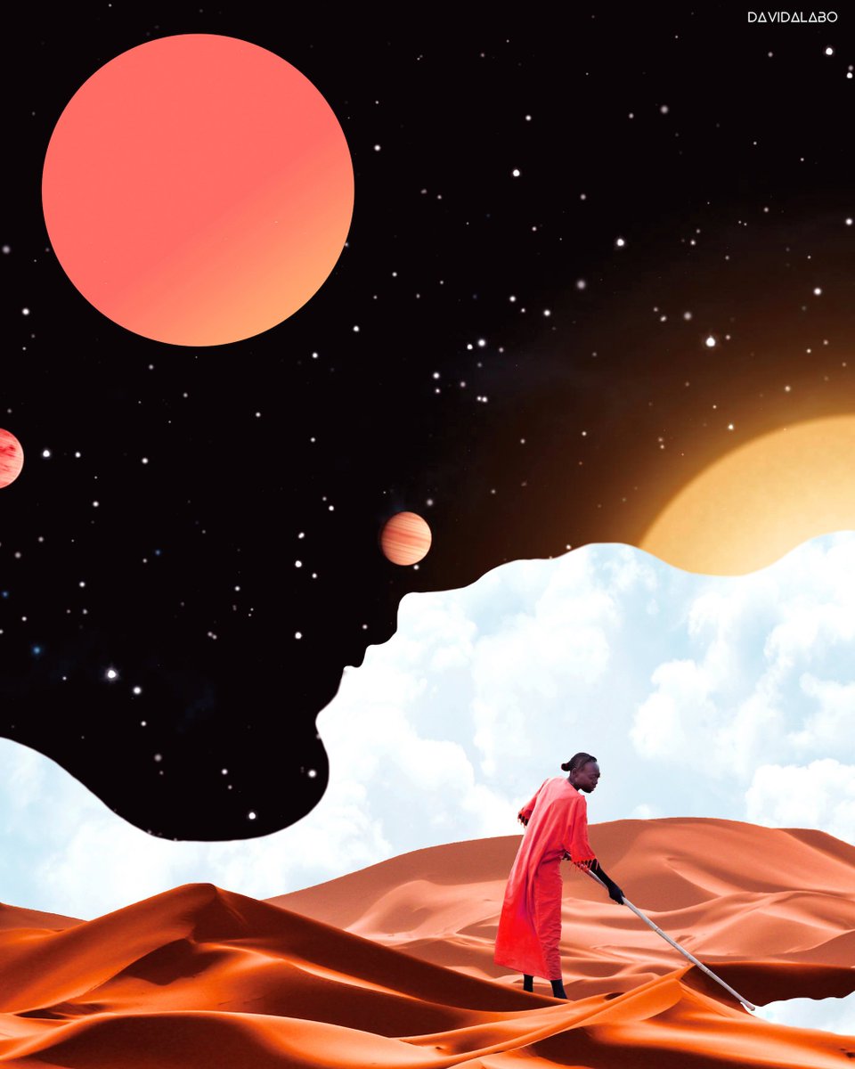 OkayAfrica's tweet photo. NextGen: David Alabo's Afro-Surrealist art will blow you away: https://t.co/p285axE5vb https://t.co/Az8TkvBKEn