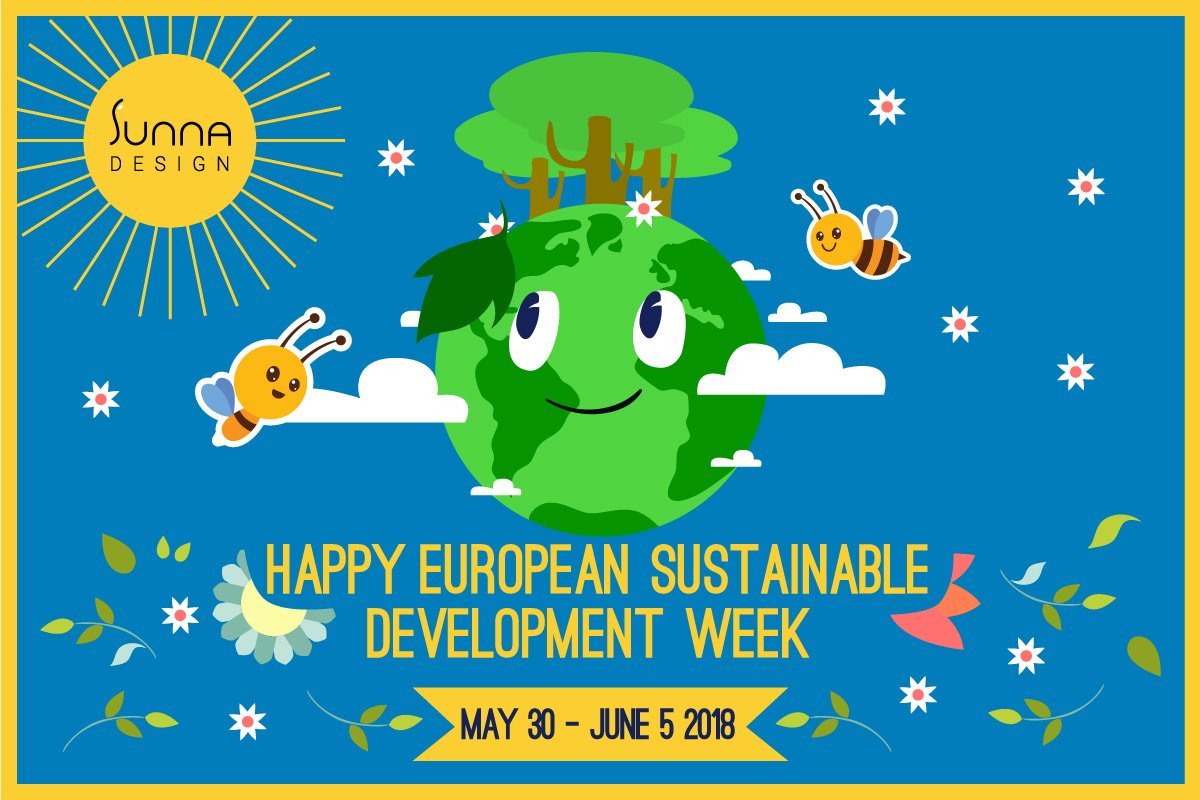 SunnaDesign's tweet photo. ⚡️🇫🇷 Today is the first day of the European Sustainable Development Week 2018. 🌍💡☀️🍃 #BrighteningLife #EDSW #ESDW2018 @EuropeanSDWeek https://t.co/dsr6Ive7wM