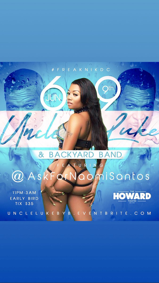 NaomiSantos202's tweet photo. Ill be @HowardTheatre JUNE 9th wit @unclelukereal1 and @BackyardBand https://t.co/FyPg8PQ3Lk