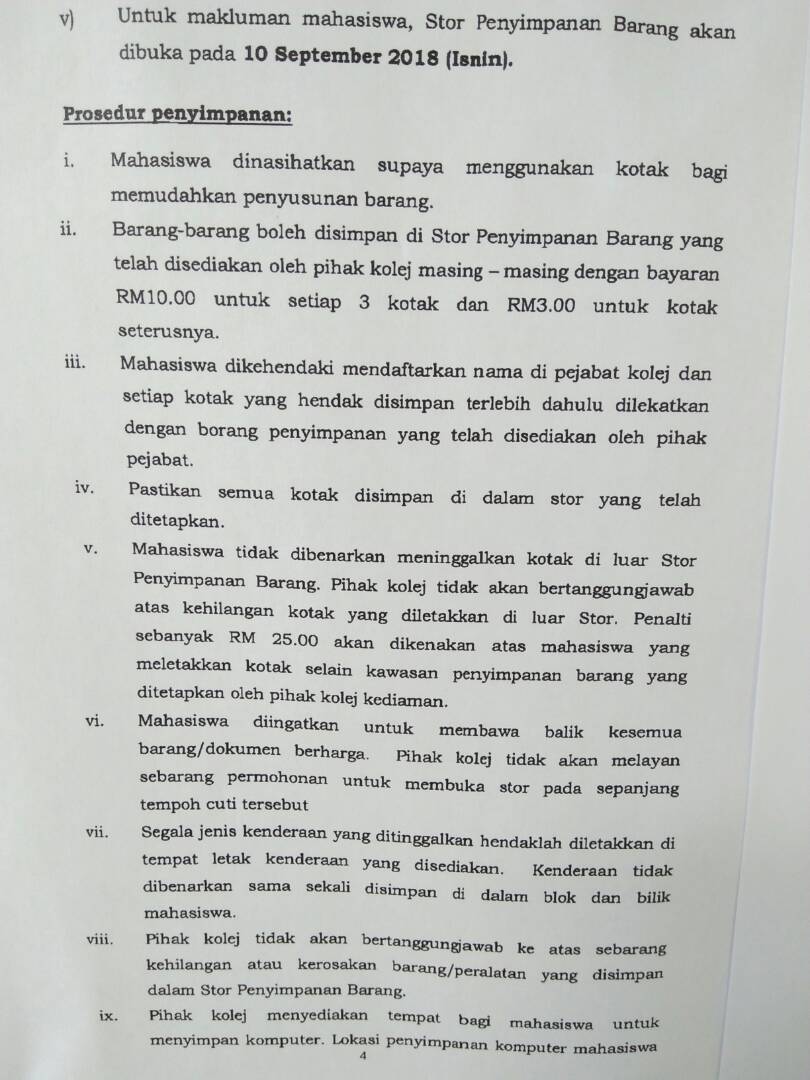 ktdi4utm's tweet photo. JADUAL PENYIMPANAN BARANG, PEMULANGAN KUNCI, WAKTU OPERASI PEJABAT & PENGAMBILAN KUNCI BAGI SEMESTER 1 2018/2019 BAGI KOLEJ TUN DR ISMAIL
#thisisktdi #siapsiaga #gajahcomel https://t.co/okMu1qYCFK