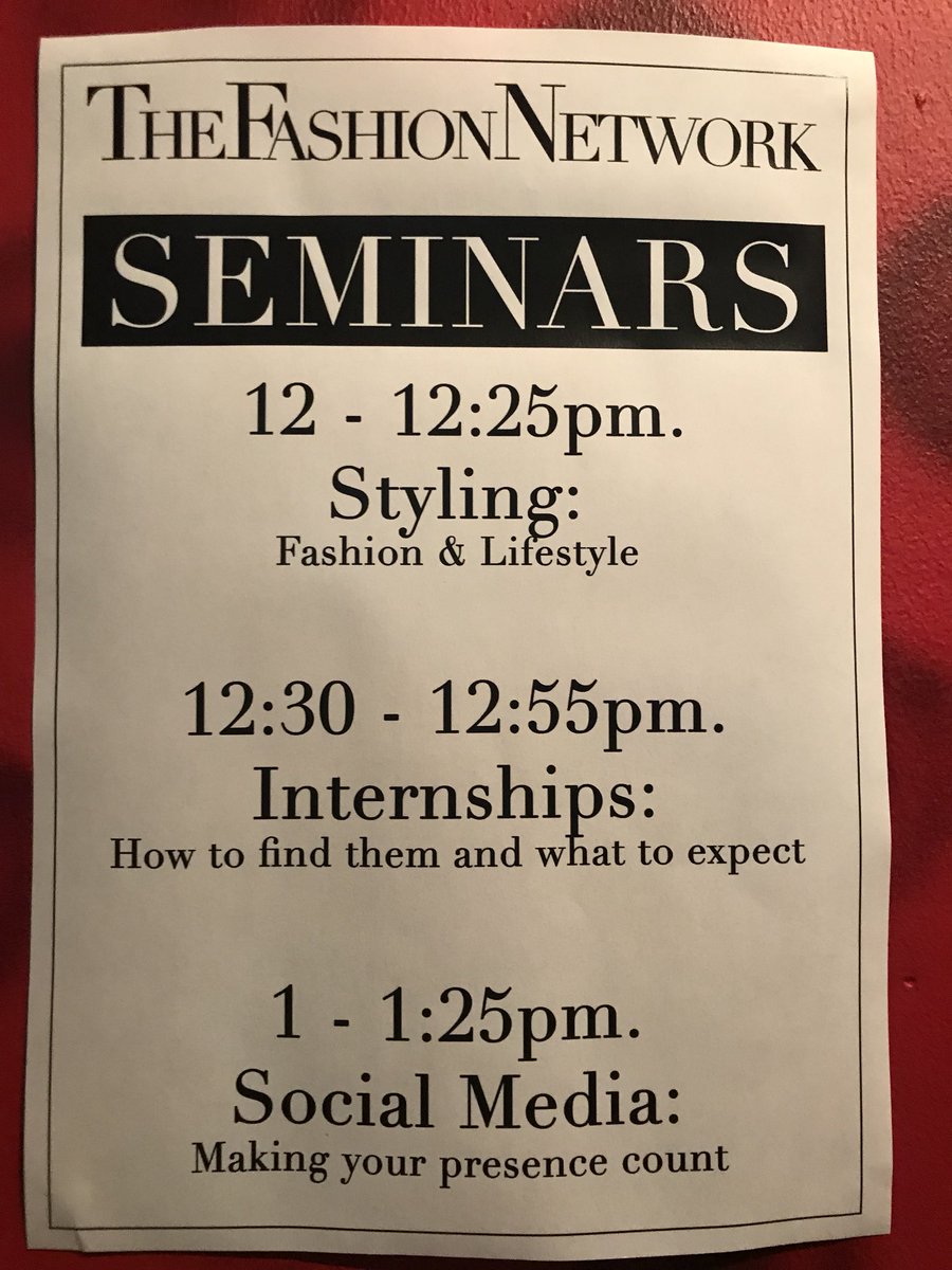 drpatsyperry's tweet photo. Chairing the panels for this afternoonβs seminars on #fashionstyling #internships #socialmedia at @TheFashionNetUK #TFNRecFair #FashionJobs https://t.co/e61r2C1Mqz