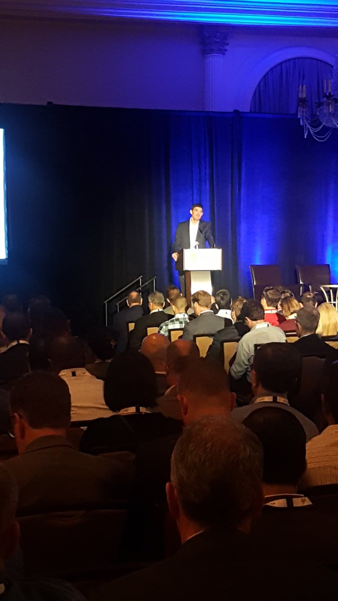 Sebastian Gass, General Manager - Technology, Strategy &amp; Services <a href="/Chevron/">Chevron</a> giving his opening key note at #DDDP2018 Data Driven Drilling and Production