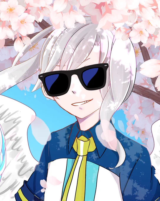 #サングラスをつけるとワイルドになるよラップかDJしてそう 