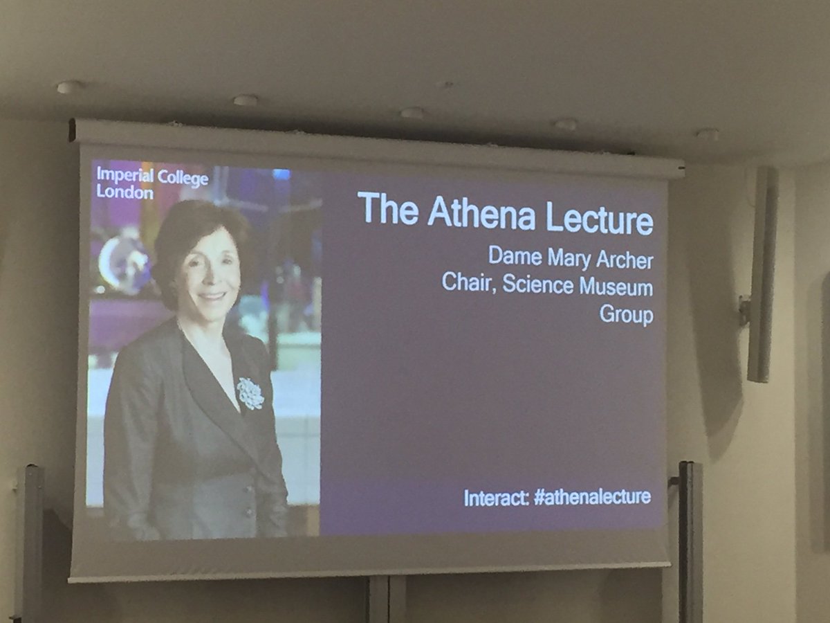 LorenafsSouza's tweet photo. At this year Athena Lecture with Dame Mary Archer. Such an amazing life. @ImperialChemEng https://t.co/mp882hM7BW
