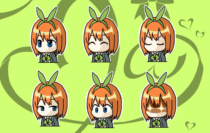 いもころねさんがTwitterに投稿した中野四葉(五等分の花嫁)のイラスト。
