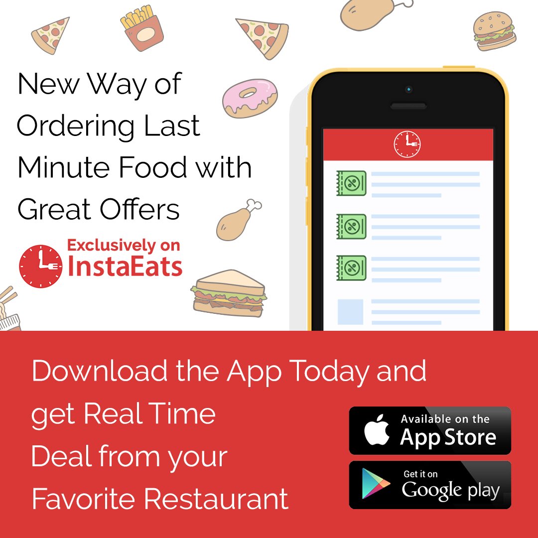 instaeatsapp's tweet photo. New Way of Ordering Last Minute Food with Great Offers Exclusively on InstaEats. Download the App Today and get Real Time Deal from your Favorite Restaurant.
Visit : https://t.co/ME6NVbjVRq
#lovefood #Foodporn #delicious #tasty #foodstagram #feedfeed #deliciousfood #dailyfoodfeed https://t.co/EoXcWG971Z