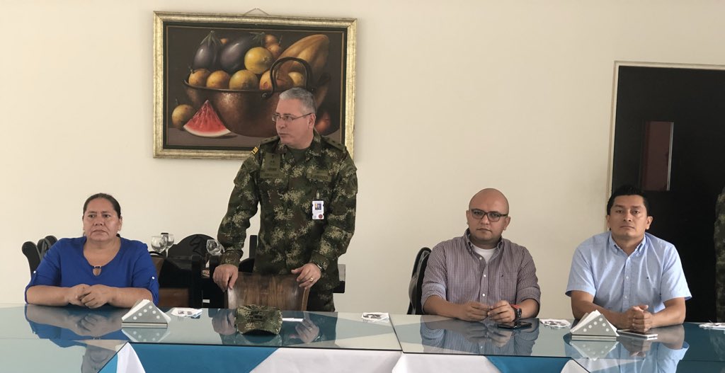 ConcejodeYopal's tweet photo. #AEstaHora el presidente del @ConcejodeYopal , Christian Rodrigo Perez y los concejales Ana Torres y Fredy Corredor, participan de la socialización del Centro Histórico del Oriente Colombiano, realizada en la #Brigada16 https://t.co/ZVMJC7eKGm