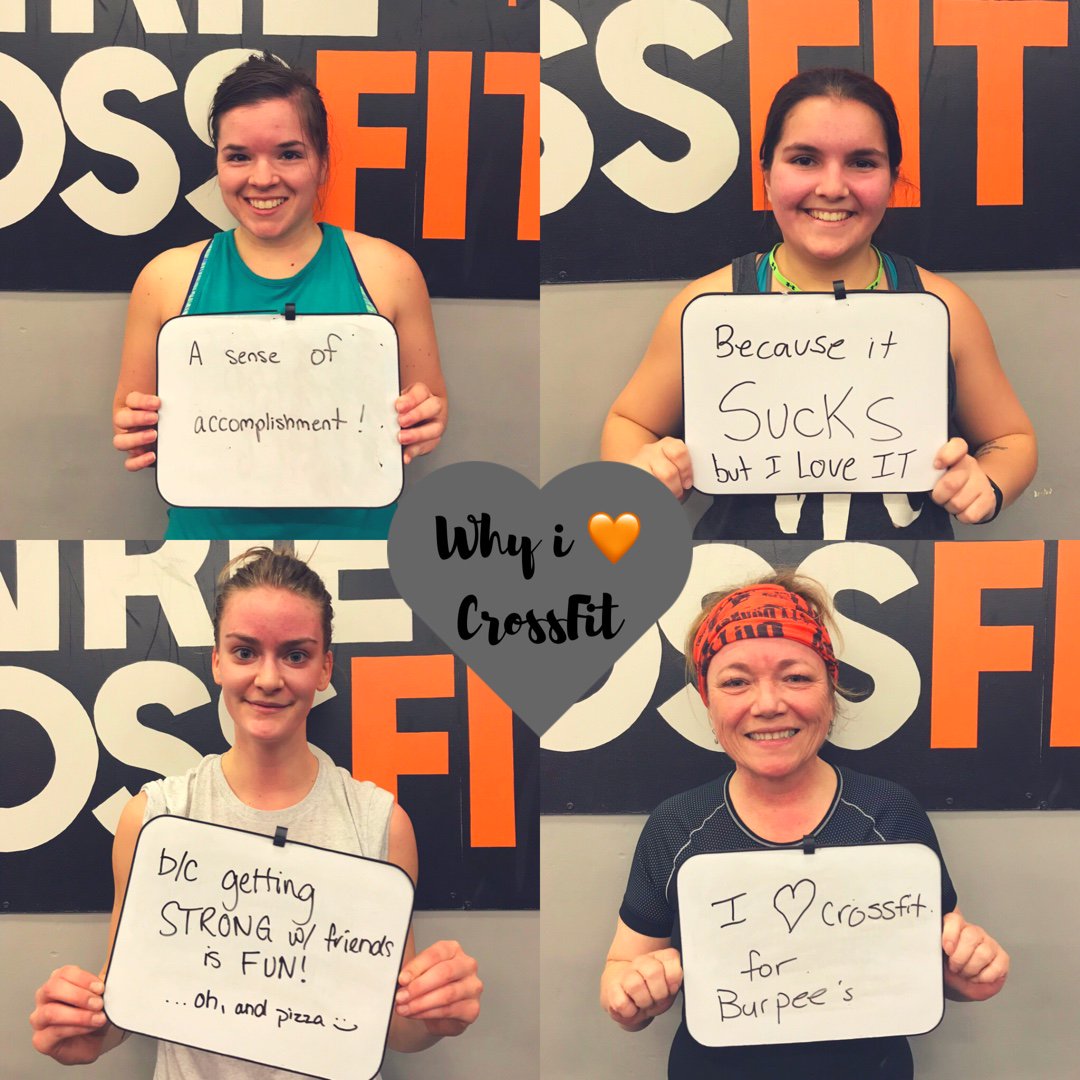 PrairieCrossFit's tweet image. I 🧡 CrossFit because... #whywednesdays
#ilovecrossfit
#somanyreasons 
#metime #familytime #funwithfriends 
#lovethiscrew #familyfitness
#winnipeggym #winnipeg #winnipegcrossfit #crossfit #crossfitaffiliate