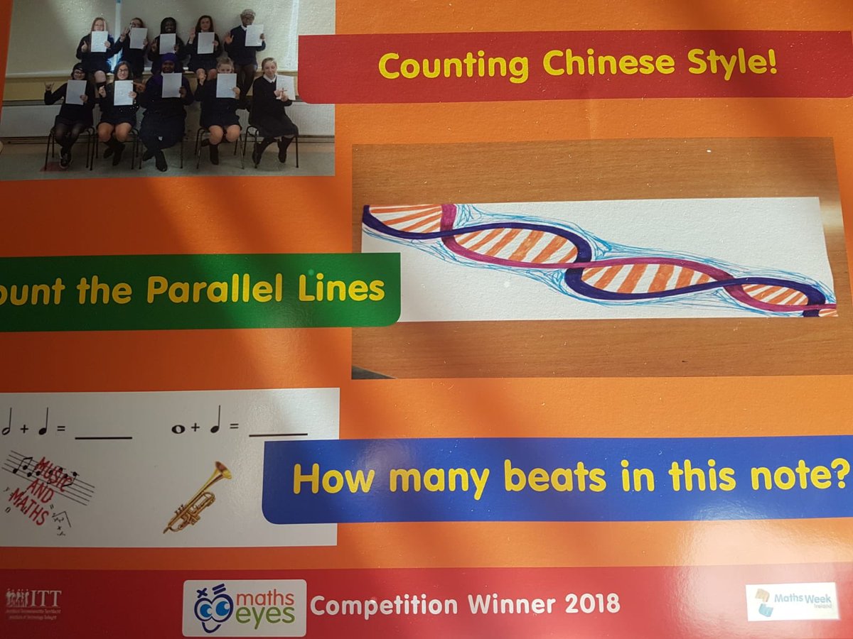 St Dominic's win the Maths Eyes Project Category and receive their award from Minister Bruton today! <a href="/Maths_Eyes/">HaveYouGotMathsEyes</a> #mathseyes  #proudschool