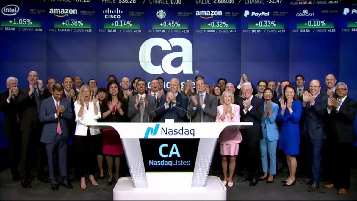 CA Technologies ringing the opening bell!