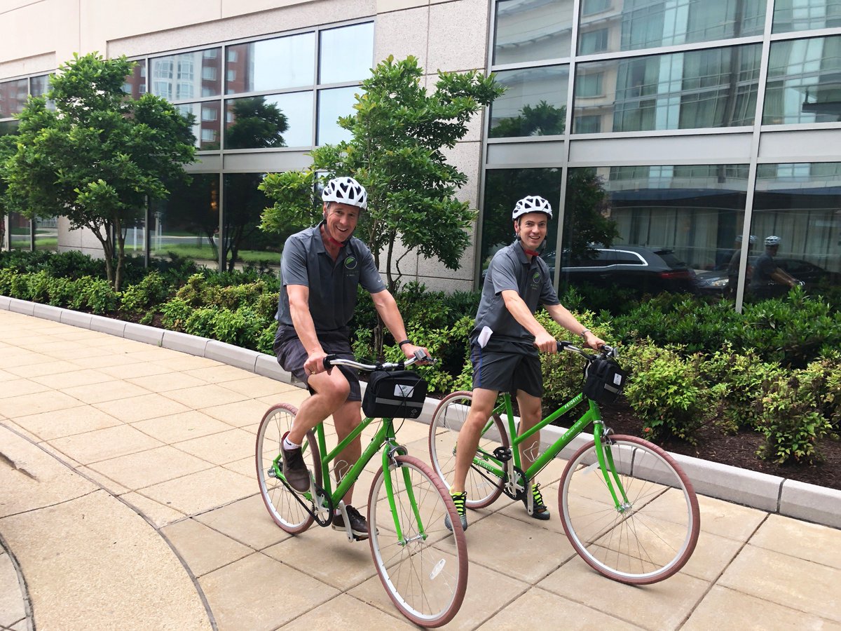 MarriottIntl's tweet image. Marriott International President and CEO Arne Sorenson and associate Tom Whitney on their bike ride this morning. To celebrate the #ElementHotels &amp;amp; @RidePriority partnership, we challenged associates to tweet for a chance to #RidewithArne, and Tom won. Congratulations, Tom!