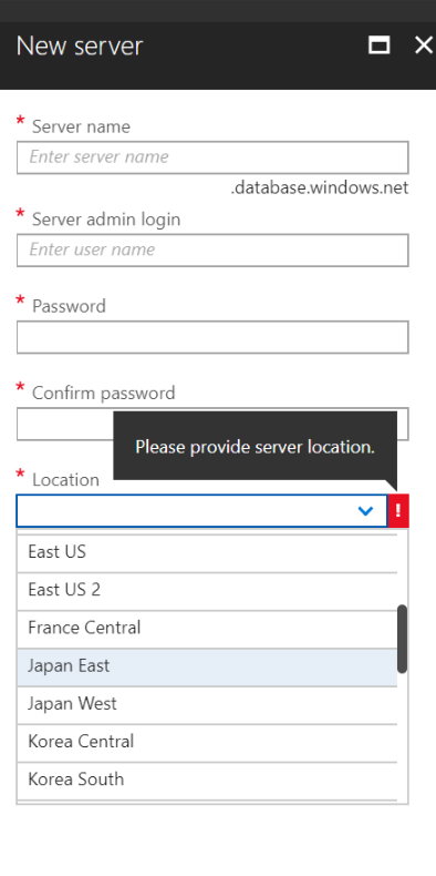 codemasta's tweet photo. @AzureSupport No error, just not available in the dropdown. https://t.co/Zs5e4LWUOG