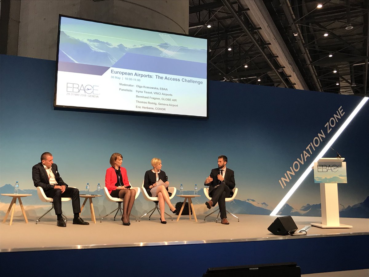 IntegratedOPS's tweet photo. Great talk this morning at #EBACE18 about the challenges faced by #BizAv in accessing airports.
Turns out there’s more and more people that think integration of digital systems is the way forward. And we are exactly doing that! https://t.co/d7nqWLgSve
