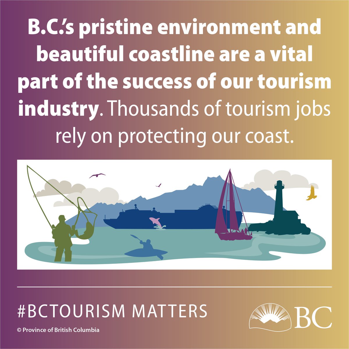 The coast is an important part of our tourism sector. 💕🐾🐻
#BCTourismMatters #bctourismweek