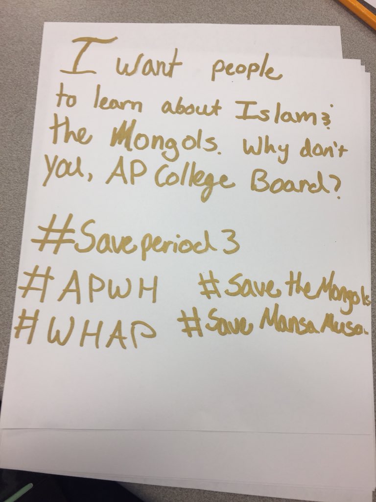 SaveAPWorld1's tweet photo. #saveapworld #yourenotfoolinganyone #apwh #APworldhistory #WHAP https://t.co/bhPKnAXcQt