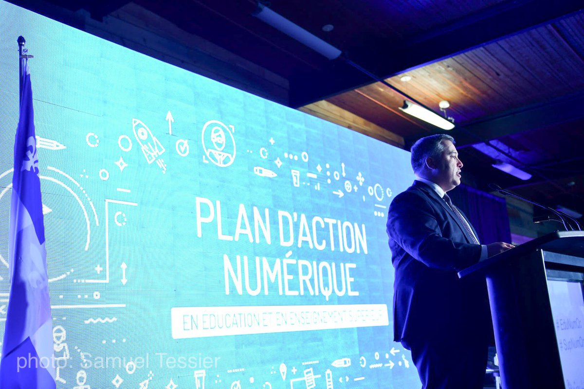SebastienProulx's tweet photo. Soyons audacieux et ambitieux pour les générations actuelles et futures et contribuons ainsi à l’égalité des chances, à la réussite éducative et au développement du plein potentiel de chacun! #EduNumQc #StraNumQc #EduQc #PolQc #SupNumQc @David_Hlne https://t.co/Z5kftoyxyU