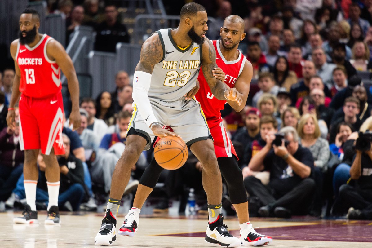 BleacherReport's tweet photo. CP3 already recruiting LeBron to the Rockets, per @TheSteinLine https://t.co/SdA5YdaB8L https://t.co/Ly6yeBgNR5
