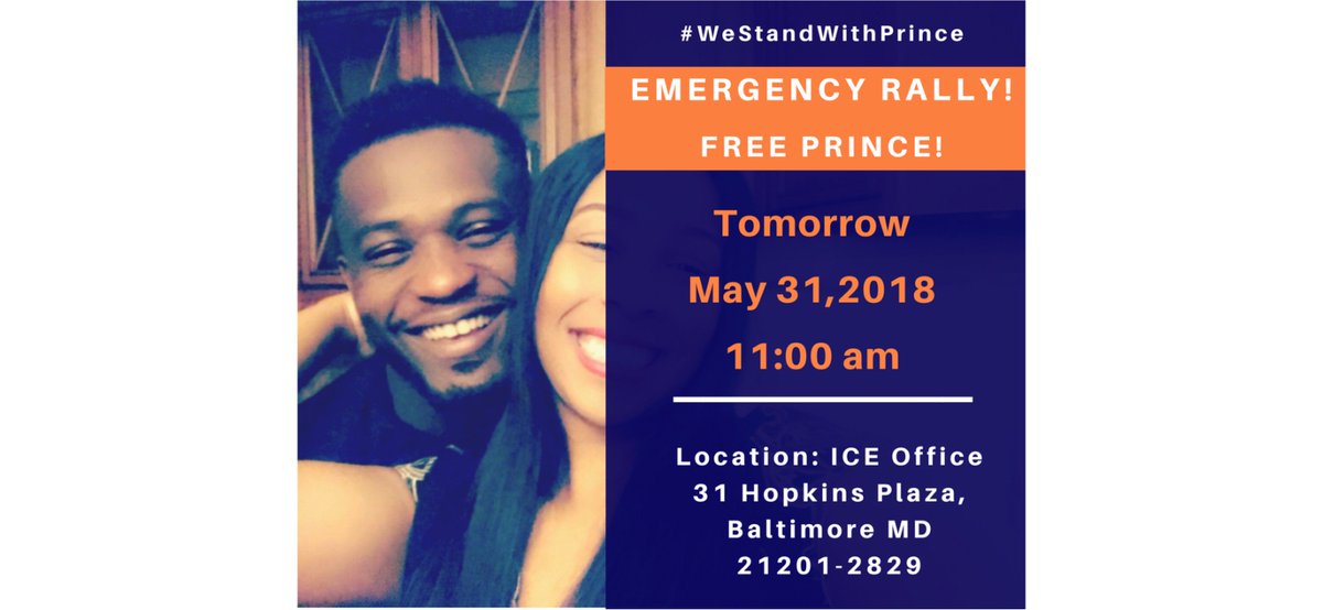 UndocuBlack's tweet photo. Happening tomorrow in Baltimore!
#WeStandWithPrince Rally!
More details:
https://t.co/8g2eIpoLmZ https://t.co/f4hGzCc6jP