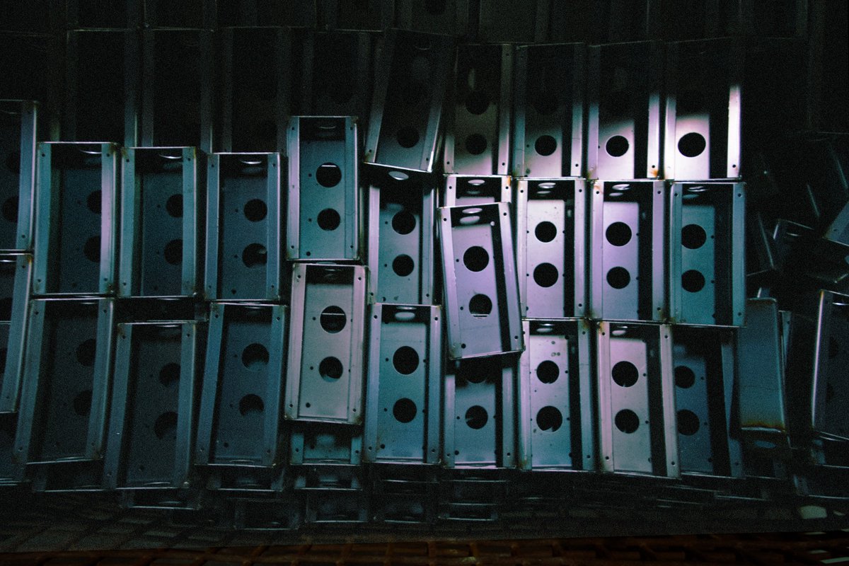 decorapowder's tweet image. Small control boxes, ready to be powder coated.