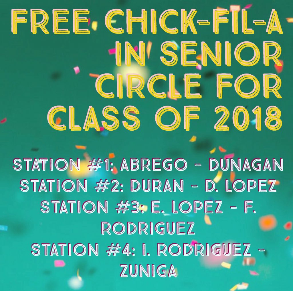 LASERNA2018's tweet photo. Don’t forget today starting at 2! Free food for Seniors to celebrate Spirit Cup! @lasernaasb @lasernahs https://t.co/a3kVo92lwD