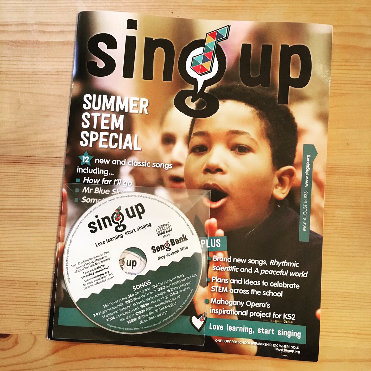 Love that a song that <a href="/kerinae/">Kerina Evans</a> and I wrote, teaching children all about transport, has been included in 'Sing Up' magazine. #musiceducation
