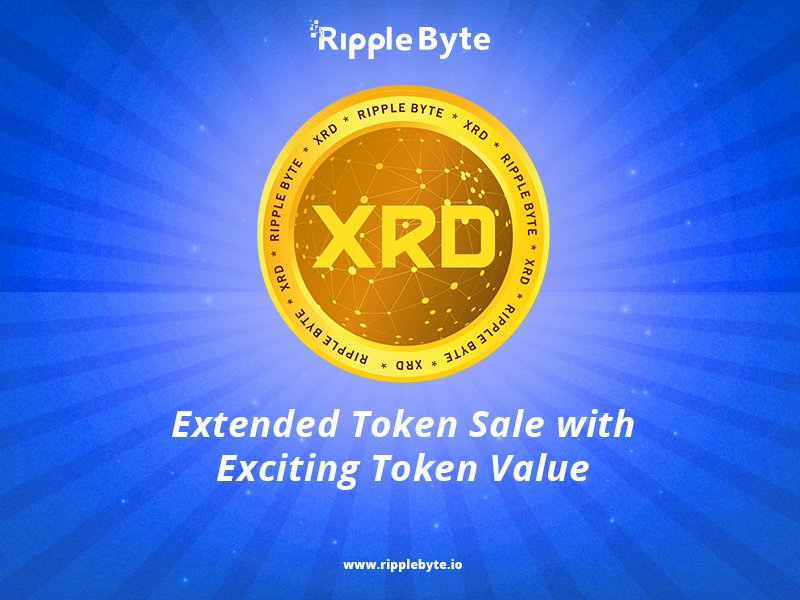 XRDCoin's tweet photo. Ripplebyte' token sale is extended to one day.. checkout the exciting new offer.

#tryxrd #buyxrd https://t.co/nYJ6T5xrGi