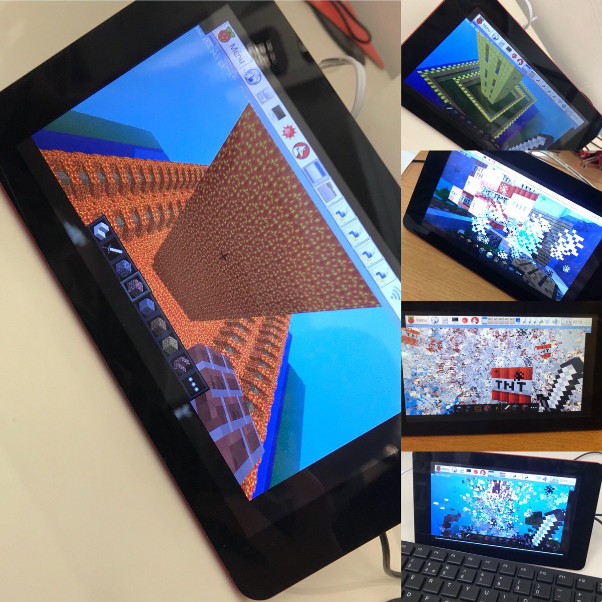 Rachel_Benn_'s tweet image. 3 sold out events WOW!! Loads of brilliant energy today with #MinecraftPi #coding 👏🏽 TNT explosions, Meteor showers and creating castles made of gold and lava 🌋🏰 @DewsburyRoadHub #BeestonLibrary &amp;amp; #HunsletLibrary using @Raspberry_Pi @minecraft @leedslibraries