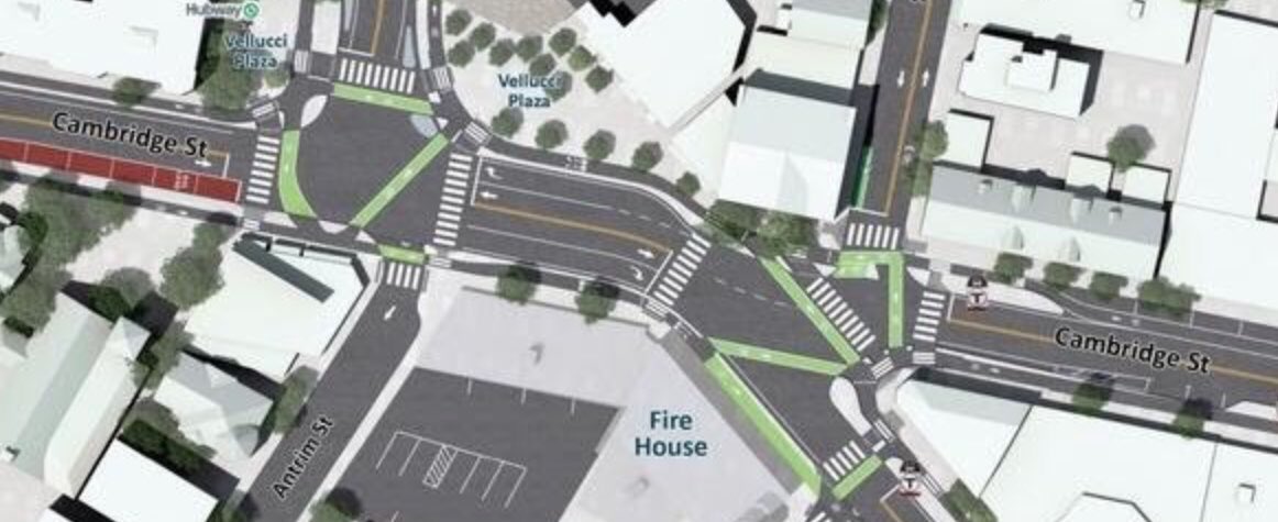 StreetsPAC_MASS's tweet photo. The Inman Sq redesign is in peril!
Let @qzondervan @CraigKelleyone @Ammallon &amp; @E_DeniseSimmons know that abandoning this project is NOT an option.
Lives are at stake.
Cc @cambbikesafety https://t.co/PgKi9zXxVU