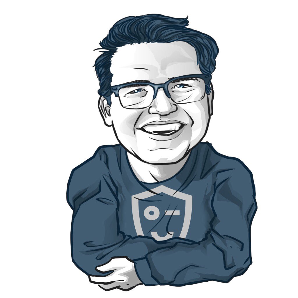 asmockler's tweet image. Just got to Amsterdam! #amsterdamjs also I wish I were half as ripped as this avatar they had done of me