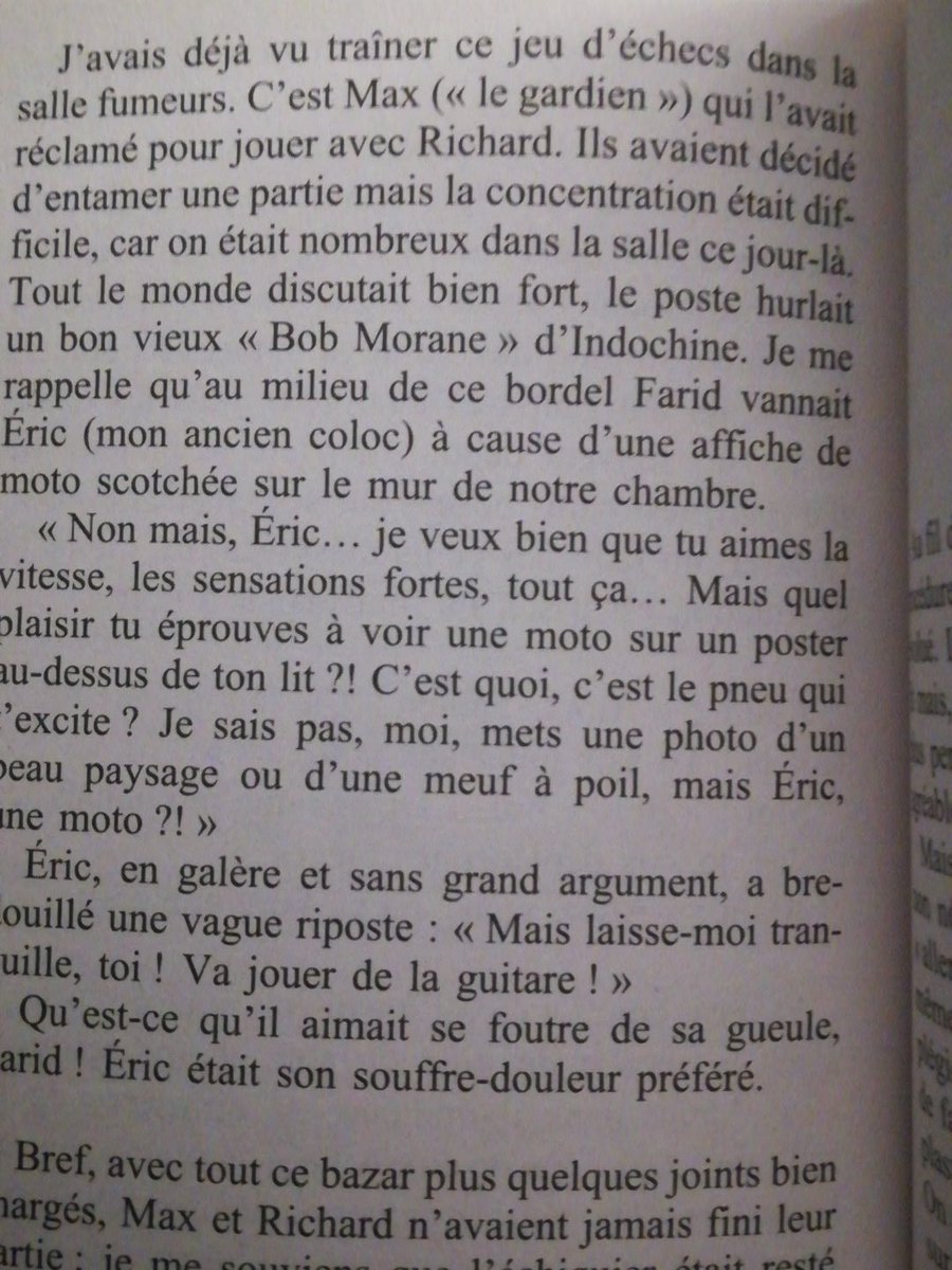 indoval68's tweet photo. Aujourd'hui en lisant '' patient''de @grandcorpsmalad, mon groupe préféré, apparaît dans le bouquin (à la septième ligne). J' adore le livre et bien entendu indo😍❤️@indochinetwitt @oLidESaT_ @nicolasirkis https://t.co/GGe5egxhV6