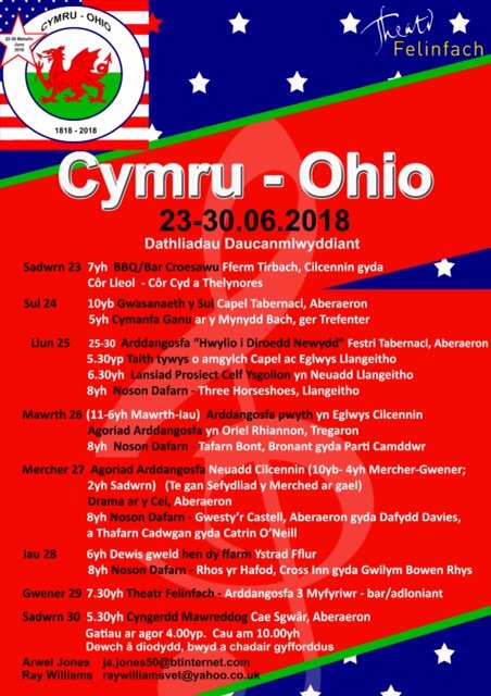 TheatrFelinfach's tweet photo. Dewch i #ddathlu Deucanmlwyddiant Cymru - Ohio 1818-2018 Cysylltwch am fwy o wybodaeth ar sut i brynu tocynnau 01570 470697 / https://t.co/yaryM3rCxW
Amrywiaeth o weithgareddau ymlaen i nodi'r achlysur arbennig! @CSCeredigion #dathlu #cymru #ohio #yagym https://t.co/wsUo2869Si
