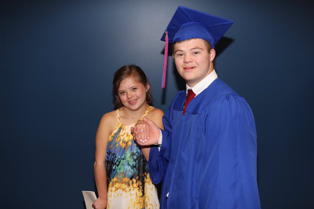thejakepratt's tweet photo. Me with my honey at my graduation. She likes her promise ring I got her. It is 2 hearts together because when I leave for Clemson my heart will still be with Grace. https://t.co/bmokWNI7OW