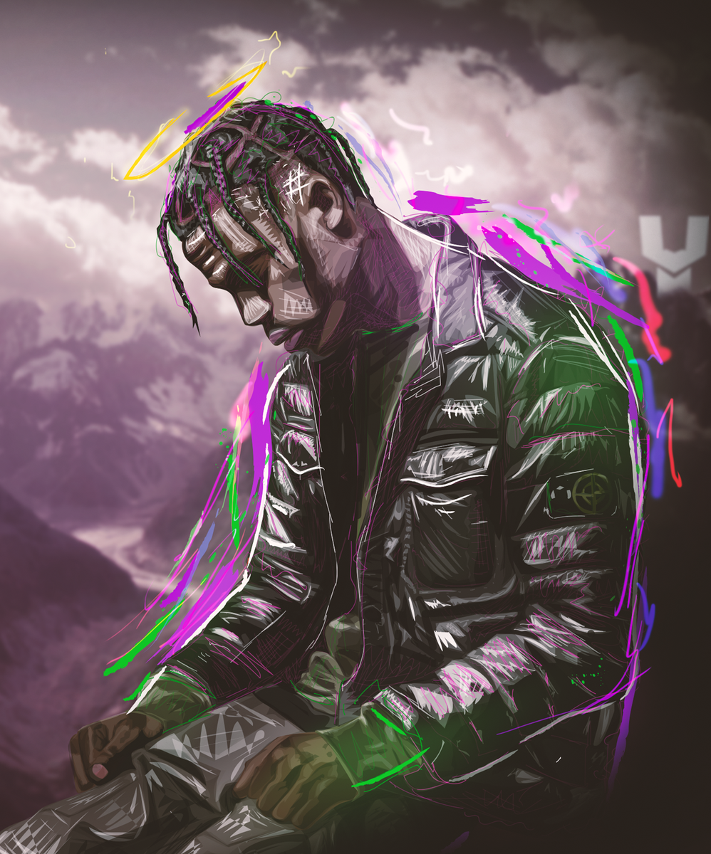 yabuoycj's tweet photo. This is my most favourite piece I have ever made. Remastered illustration of @trvisXX https://t.co/AHJmGLtTSY