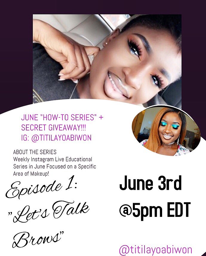 TitilayoAbiwon's tweet image. 🎤🔊🔊GIVEAWAY GIVEAWAY GIVEAWAY!!!🔊
......
Love you guys so much and I am so grateful for your support!!! Details of the giveaway is on my Instagram page @titilayoabiwon 
#giveaways #livetutorial #giveawaycontest #giveawaytime #browsfordays #browtutorial #browtransformation