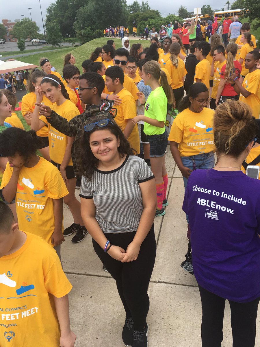Opening ceremony! Go <a href="/HolmesMS_FCPS/">Holmes MS-FCPS</a> !!! 
#littlefeetmeet #rainraingoaway