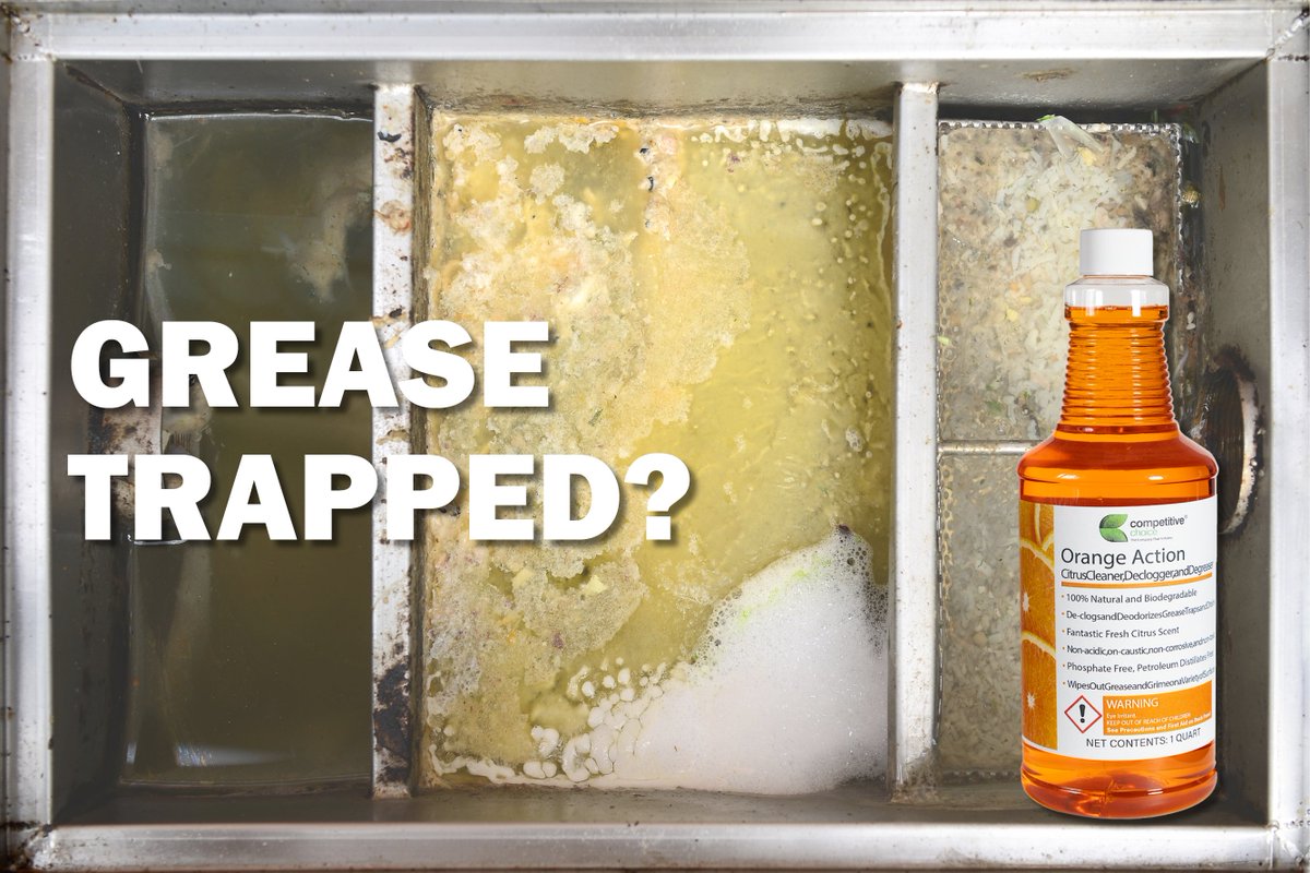 CompetitiveC's tweet photo. Dealing with a clogged drain or trap? Need grime or grease eliminated? Call one of our experts at (713)-838-1188 for a sample of our magnificent Orange Action Citrus Cleaner declogger and degreaser!
#DrainMaintenance #SmallBusiness #SummerFresh #b2b #CompetitiveChoice https://t.co/KOzLP9rldT