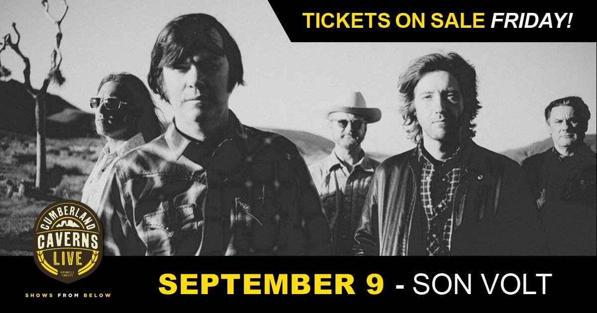 CCavernslive's tweet photo. *New Show Announcement* @sonvoltmusic is coming to the #worldfamousvolcanoroom at @CumberlandCave on Sunday, Sept. 9th! Tickets go on sale this Friday at 10 AM CST. https://t.co/h7kFHAWbRi #cclive #cumberlandcavernslive #showsfrombelow #mcminnvilletn https://t.co/FJbxnorqnb