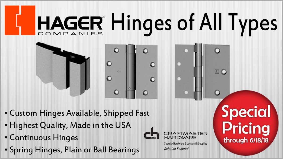 Hager Hinge Finish Chart