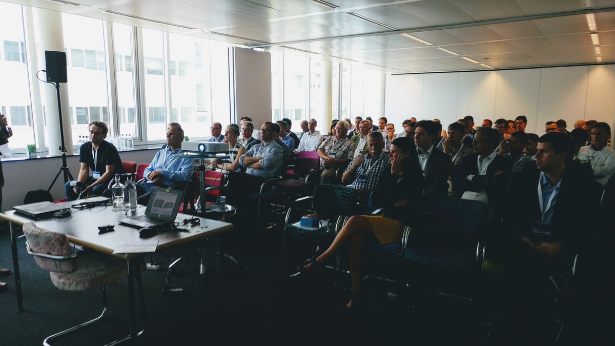 TUeHTSC's tweet photo. Today is AMSYSTEMS Center Innovation Day. Great talks from various presenters. Now listening to Duann Scott @autodesk about End to End software connecting design to AM. #AMSYSTEMS Center a collaboration of TUe HTSC and AM Equipment deparment @TNO_nieuws https://t.co/wImD17n5po
