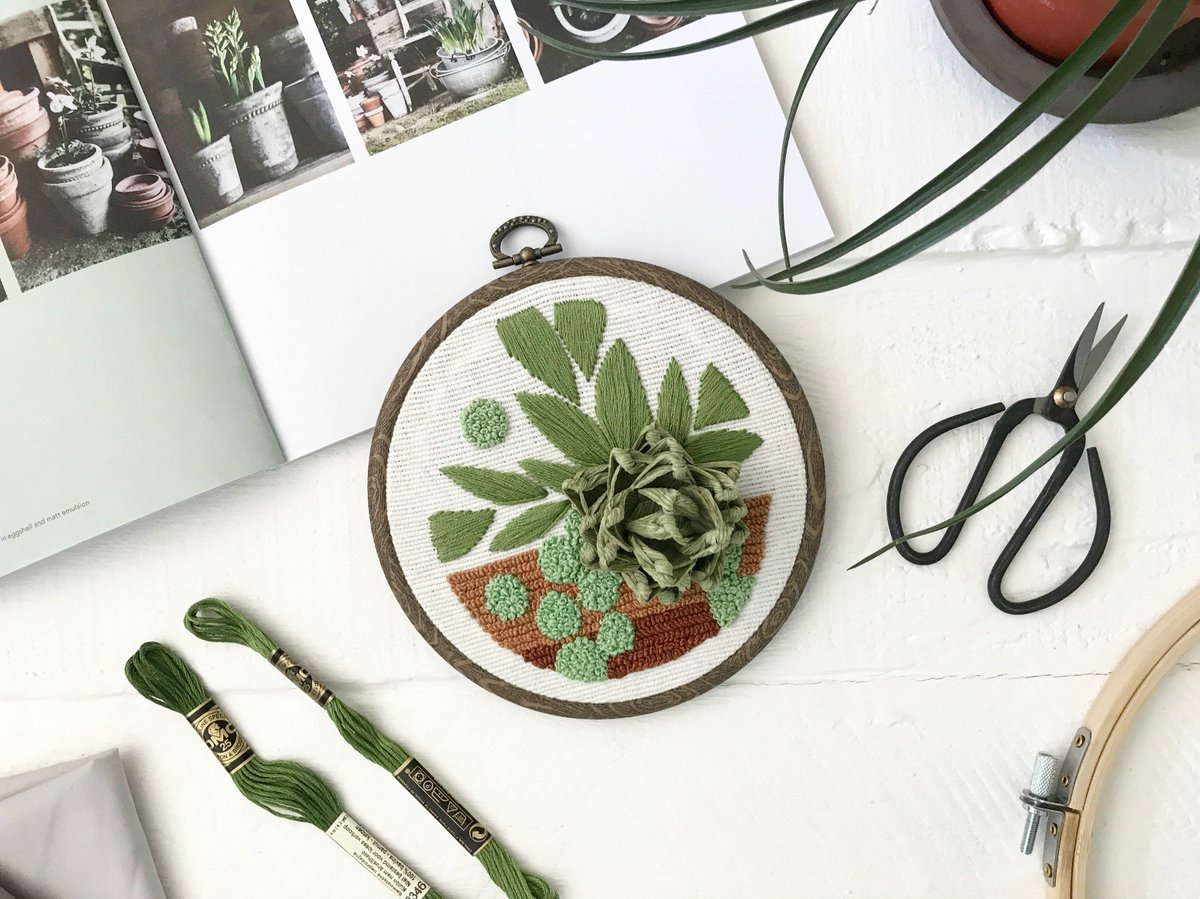 alboae's tweet photo. No two are the same! Beautiful hand embroidered gardens by Ovo Bloom are now available on our web-store.

Grab them now before they are gone. 👉
https://t.co/DLKYrB70cT https://t.co/A29mTnrbOM