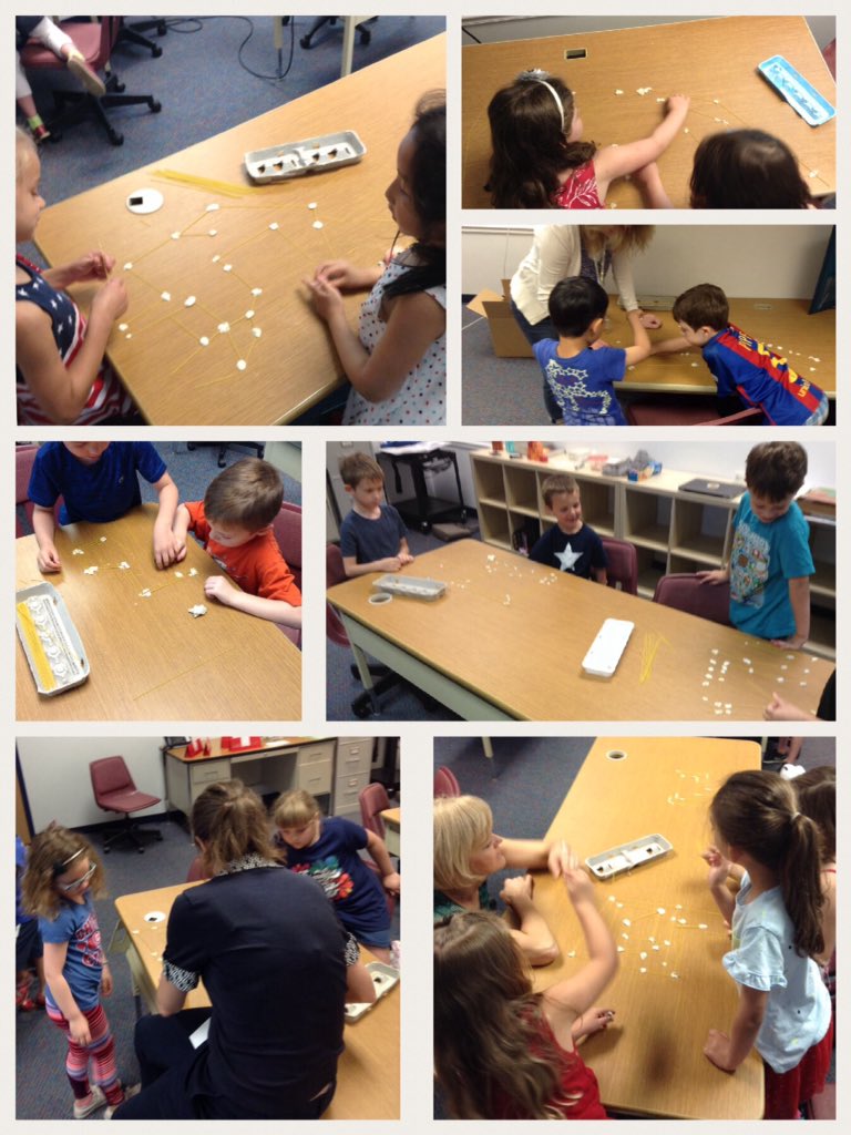 Spaghetti mazes!  Kindergarten challenge with @JLynn204. #greenbrier25